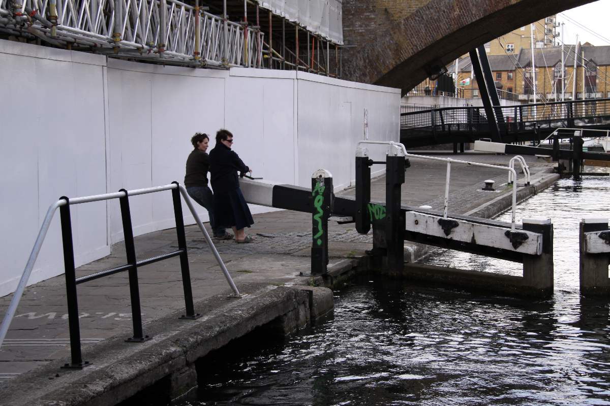 Working the locks at Limehouse London